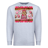 Heather Grey easter pink camouflage egg hunter  bunny Premium Sweatshirt - BarkalooDesign