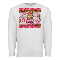 Oatmeal Heather easter pink camouflage egg hunter  bunny Premium Sweatshirt - BarkalooDesign