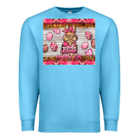 Ocean Blue easter pink camouflage egg hunter  bunny Premium Sweatshirt - BarkalooDesign