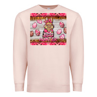 Pale Pink easter pink camouflage egg hunter  bunny Premium Sweatshirt - BarkalooDesign