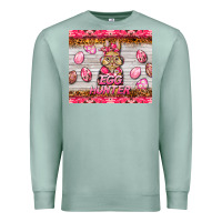 Seafoam easter pink camouflage egg hunter  bunny Premium Sweatshirt - BarkalooDesign