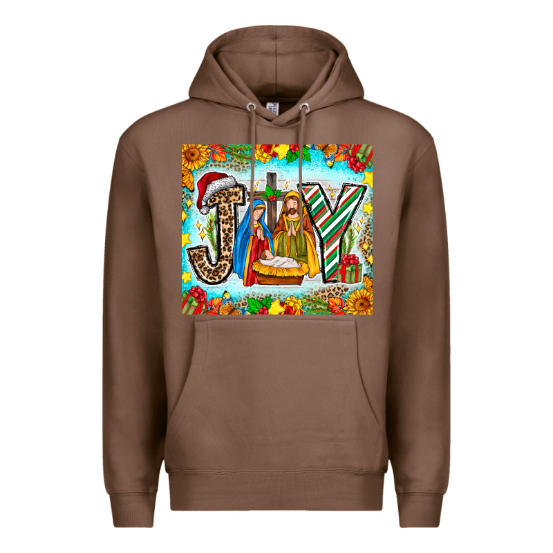 Joy Jesus Premium Hoodie by CowhideDigitalArt | Teevron