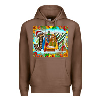 Chestnut joy jesus Premium Hoodie - CowhideDigitalArt