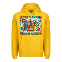 Lemon joy jesus Premium Hoodie - CowhideDigitalArt