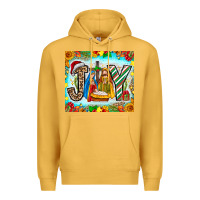Mustard joy jesus Premium Hoodie - CowhideDigitalArt