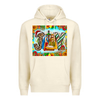 Sandshell joy jesus Premium Hoodie - CowhideDigitalArt