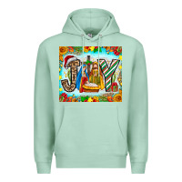 Seafoam joy jesus Premium Hoodie - CowhideDigitalArt