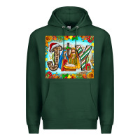 Sports Green joy jesus Premium Hoodie - CowhideDigitalArt