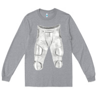 Heather Grey football padded pant fa element 1 Long Sleeve Tee - FaDigitalArtStudio