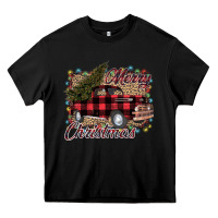 Black Merry Christmas Truck Heavy Core Tee - Bettercallsaul