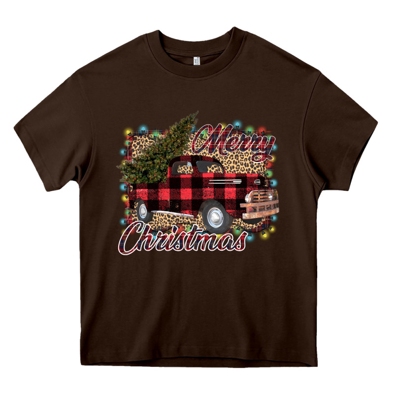 Merry Christmas Truck Heavy Core Tee by Bettercallsaul | Teevron