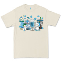 Bone winter snowman coffee cups Premium Tee - texasbilliewilder