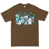 Cacao winter snowman coffee cups Premium Tee - texasbilliewilder