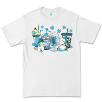 White winter snowman coffee cups Premium Tee - texasbilliewilder