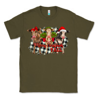 Army Green Merry Christmas Y'all Heifers Classic Tee - RanaPortraitStore