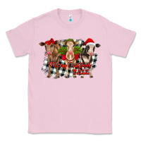 Bubblegum Pink Merry Christmas Y'all Heifers Classic Tee - RanaPortraitStore
