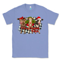 Colony Blue Merry Christmas Y'all Heifers Classic Tee - RanaPortraitStore