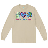 Mushroom Peace Love Teach Long Sleeve Tee - Jasminsmagicworld