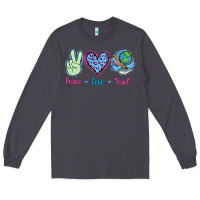 Smoke Peace Love Teach Long Sleeve Tee - Jasminsmagicworld
