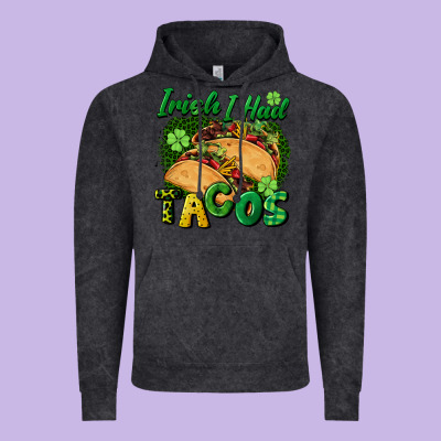 Irish I Had Tacos Vintage Hoodie Designed By Cowgirlartshop