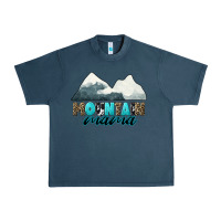 Midnight Navy Mountain Mama Urban Heavy Tee - CowGirlArtShop