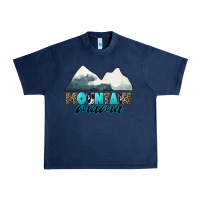 Navy Mountain Mama Urban Heavy Tee - CowGirlArtShop