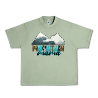 Oil Green Mountain Mama Urban Heavy Tee - CowGirlArtShop