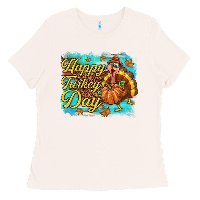 Happy Turkey Day Ladies Tee by texasbilliewilder | Teevron
