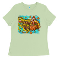 Matcha Happy Turkey Day Ladies Tee - texasbilliewilder