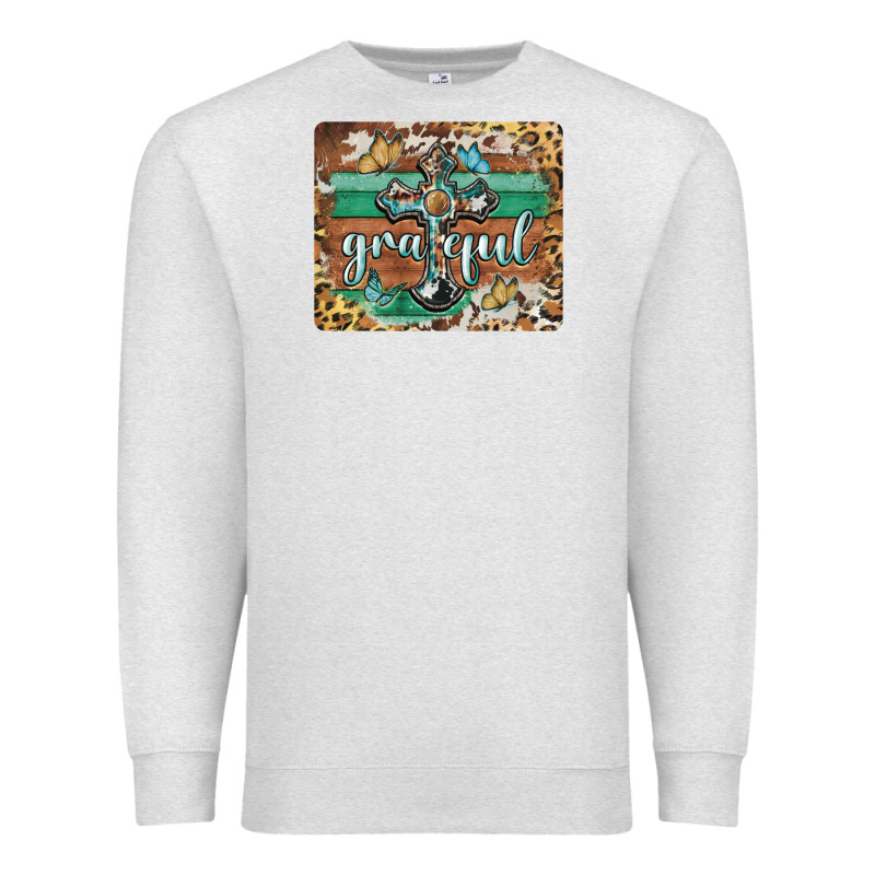 Grateful Cross Premium Sweatshirt by BarkalooDesign | Teevron