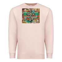 Pale Pink grateful cross Premium Sweatshirt - BarkalooDesign