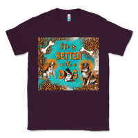 Plum life is better with a dog Classic Tee - TumblerDesignByShophia