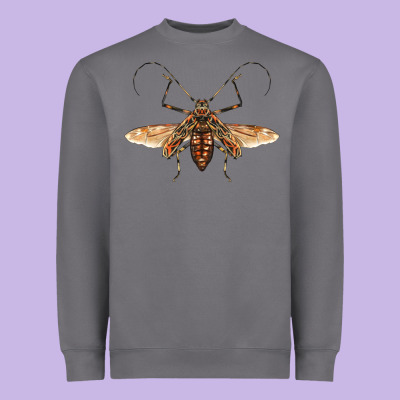 Acrocinus Beetle With Wings Heavyweight Sweatshirt Designed By Lillyallendesigns