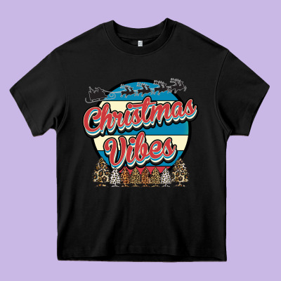 Christmas Vibes Heavy Core Tee Designed By Bettercallsaul