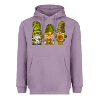 Lavender sunflower gnomies Heavyweight Hoodie - BarkalooDesign