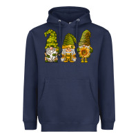 Navy sunflower gnomies Heavyweight Hoodie - BarkalooDesign