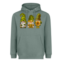 Sage sunflower gnomies Heavyweight Hoodie - BarkalooDesign