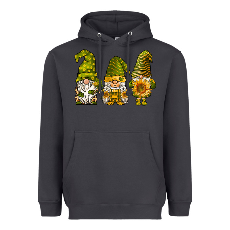 Sunflower Gnomies Heavyweight Hoodie by BarkalooDesign | Teevron