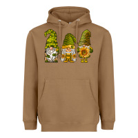 Toasted Coconut sunflower gnomies Heavyweight Hoodie - BarkalooDesign