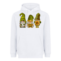 White sunflower gnomies Heavyweight Hoodie - BarkalooDesign