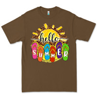 Cacao hello summer with flip flops Premium Tee - NancyCooperArtShop