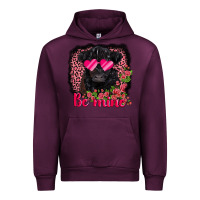 Mauve Wine be mine belted galloway Urban Hoodie - AdoDesignShop