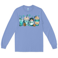 Colony Blue winter coffee cups Long Sleeve Tee - OliviaCreatesArt