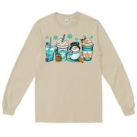 Mushroom winter coffee cups Long Sleeve Tee - OliviaCreatesArt
