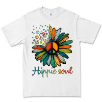 White daisy peace sign hippie soul tshirt flower lovers gifts Premium Tee - longCreatives