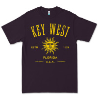 Key West Florida Vintage Distressed Style Design Souvenir Premium Tee | Teevron