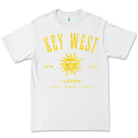 White key west florida vintage distressed style design souvenir Premium Tee - longCreatives