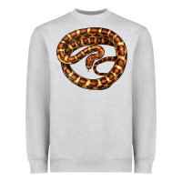 Heather Grey Corn Snake Illustrations Heavyweight Sweatshirt - LillyAllenDesigns