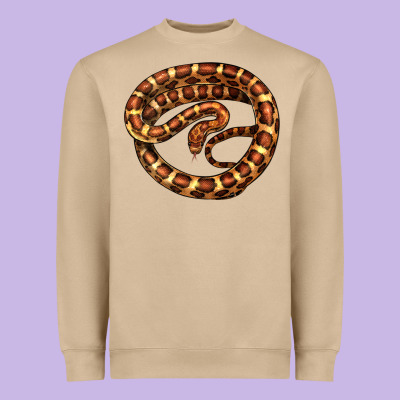 Corn Snake Illustrations Heavyweight Sweatshirt Designed By Lillyallendesigns