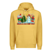 Antique Gold Jingle All The Way Premium Hoodie - CowhideDigitalArt